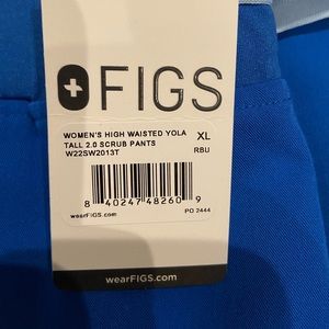 Brand New Women’s High Waisted Figs Scrubs Royal Blue XL Tall